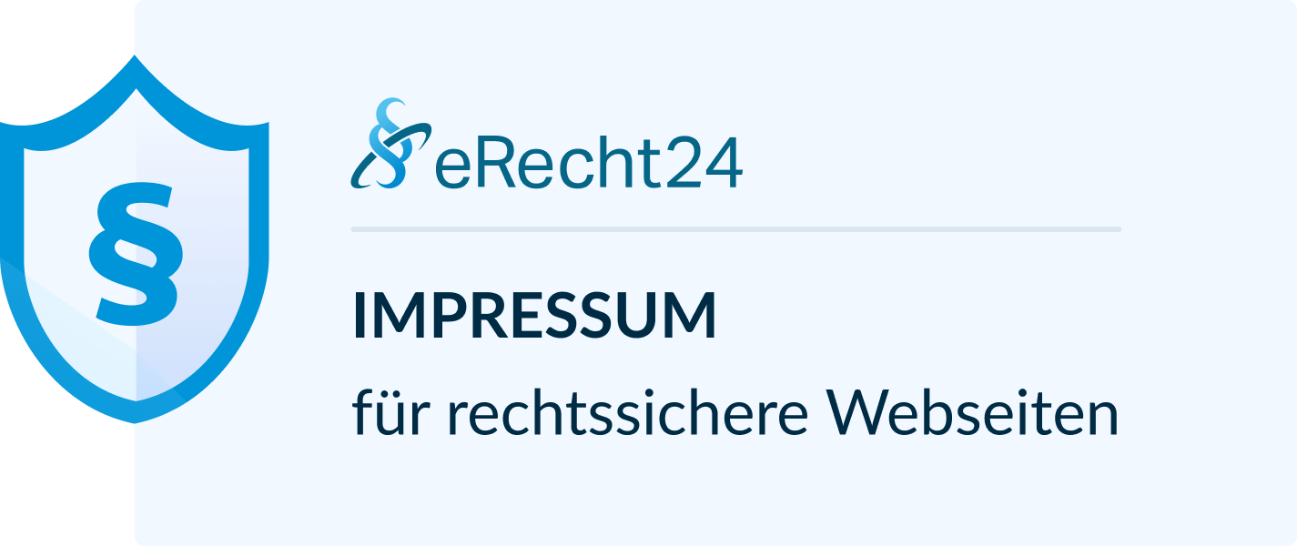 Impressum für rechtssichere Webseiten SERAWEB - Agentur Partner eRecht24